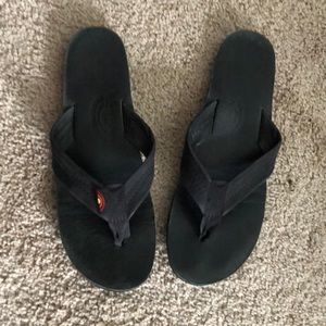 Women’s leather rainbow sandals